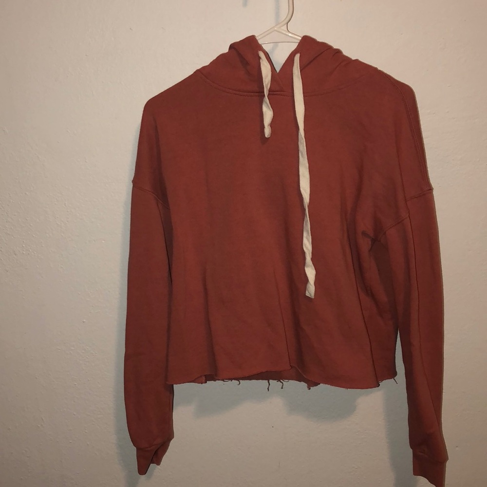 Pink Cropped Sweatshirt
